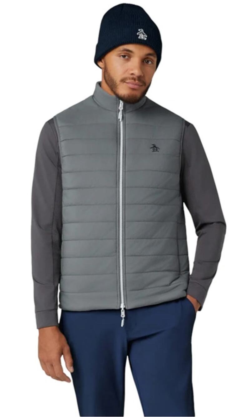 NWT Original Penguin Reversible Insulated Golf Gilet Quiet Shade Size L